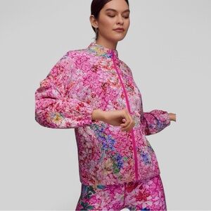 JOHNNY WAS BEE ACTIVE EYELET SPORTY ZIP JACKET NEW WITH TAGS